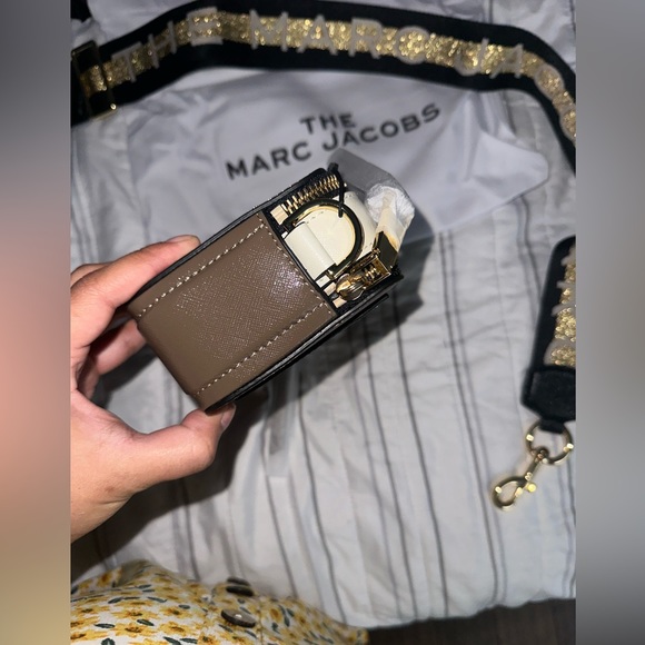 🔥New🤎Neutral the Marc jacobs snapshot bag taupe brown french grey bag - Picture 7 of 17